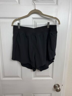 CRZ YOGA Black Athletic Running Shorts